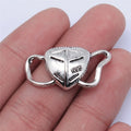 31x15mm 2.4g Antique Silver Zinc Alloy Mask Connector Charm for DIY Bracelet Necklace Jewelry Making