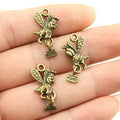 19x12mm 1.4g Multicolor Zinc Alloy Bee Charm Pendant for DIY Necklace Bracelet Jewelry Making