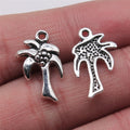 13x20mm 1g Multicolor Zinc Alloy Coconut Tree Charm Pendant for Necklace Bracelet Jewelry Making
