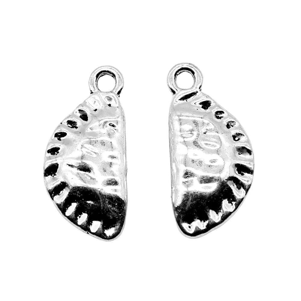 10x22mm 2.6g Antique Silver Zinc Alloy Dumpling Charm Pendant for DIY Bracelet Necklace Making