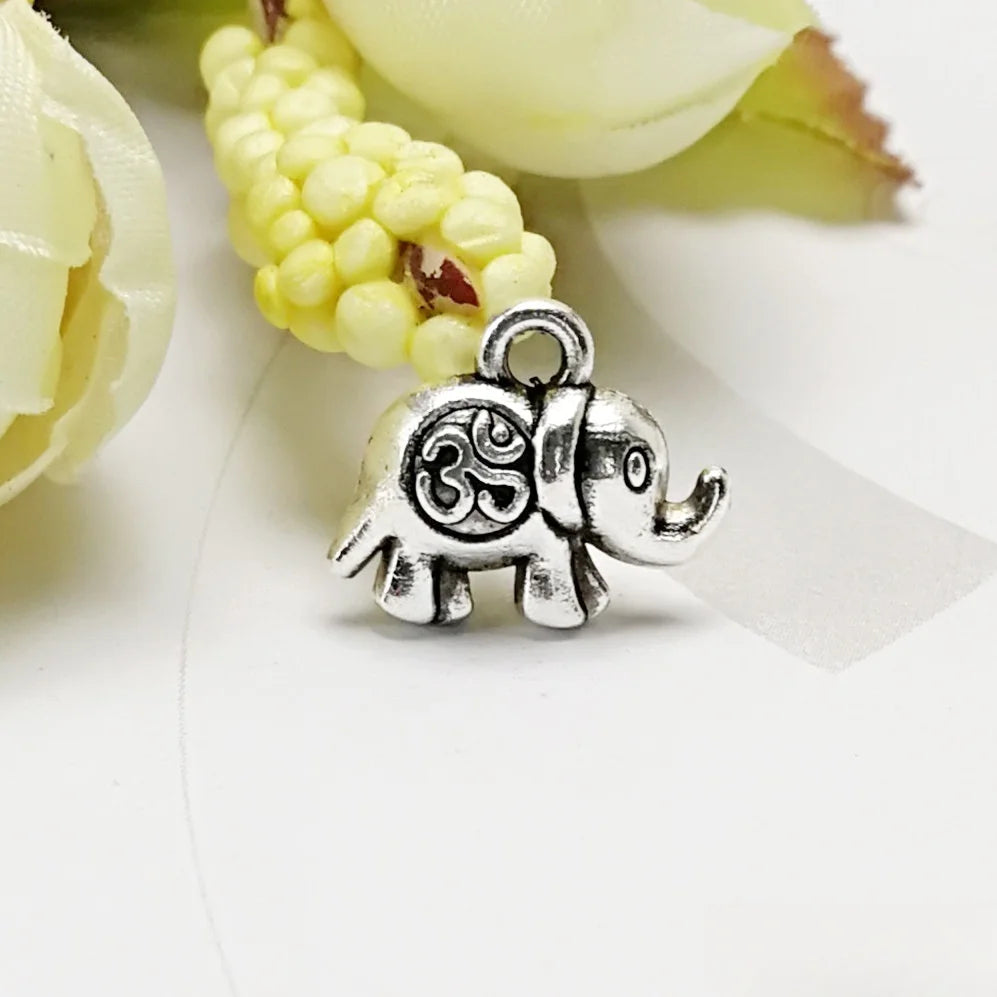 13x11MM Antique Silver Zinc Alloy Elephant Charm Pendant for DIY Necklace Bracelet Jewelry Making