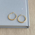 Fashion Geometric Round Hoop Earrings Eco-Friendly Copper Oversized Casual Statement Earrings