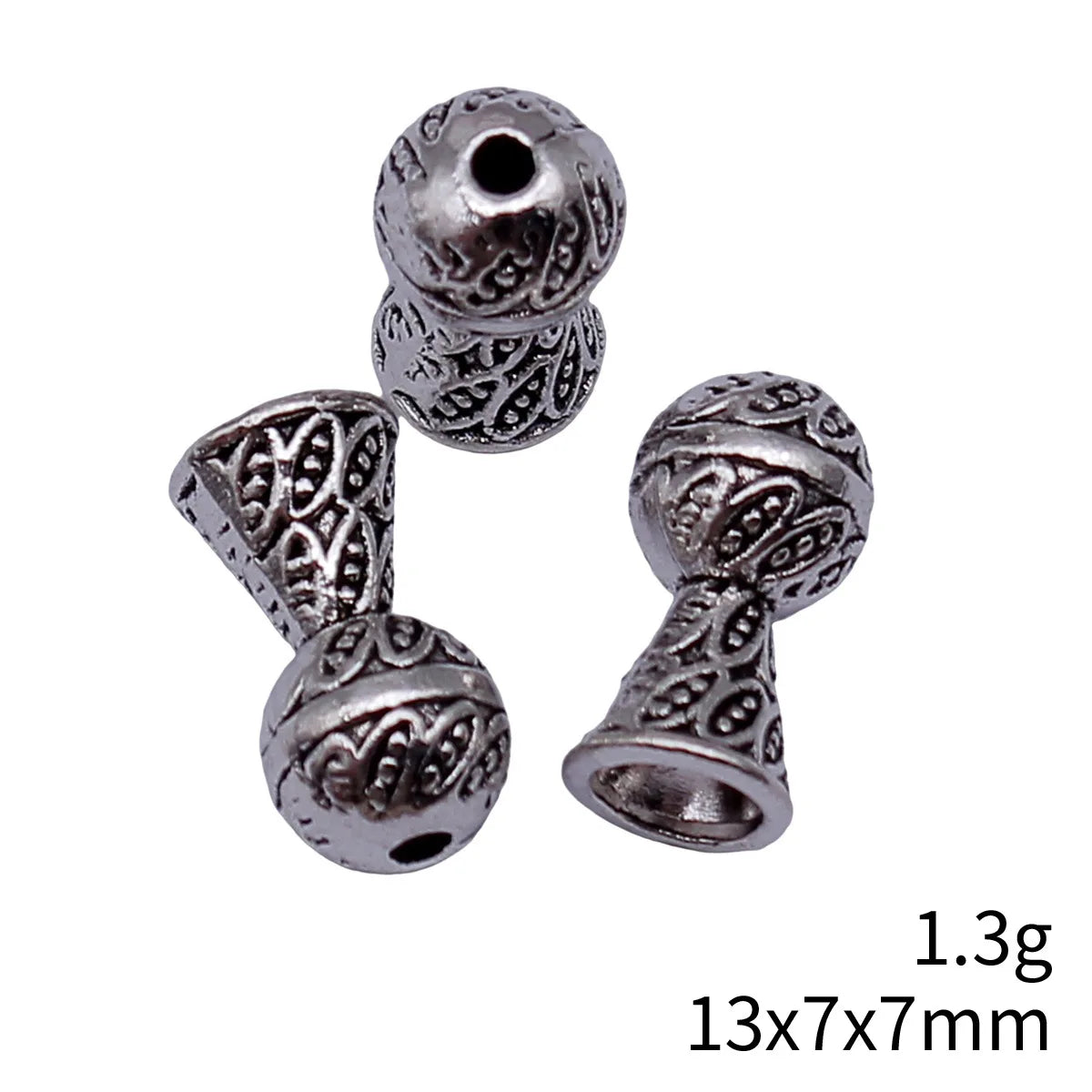 13x7x7mm 1.3g Multicolor Zinc Alloy Ball Head Tassel Cap Pendant for DIY Earrings Necklace Jewelry