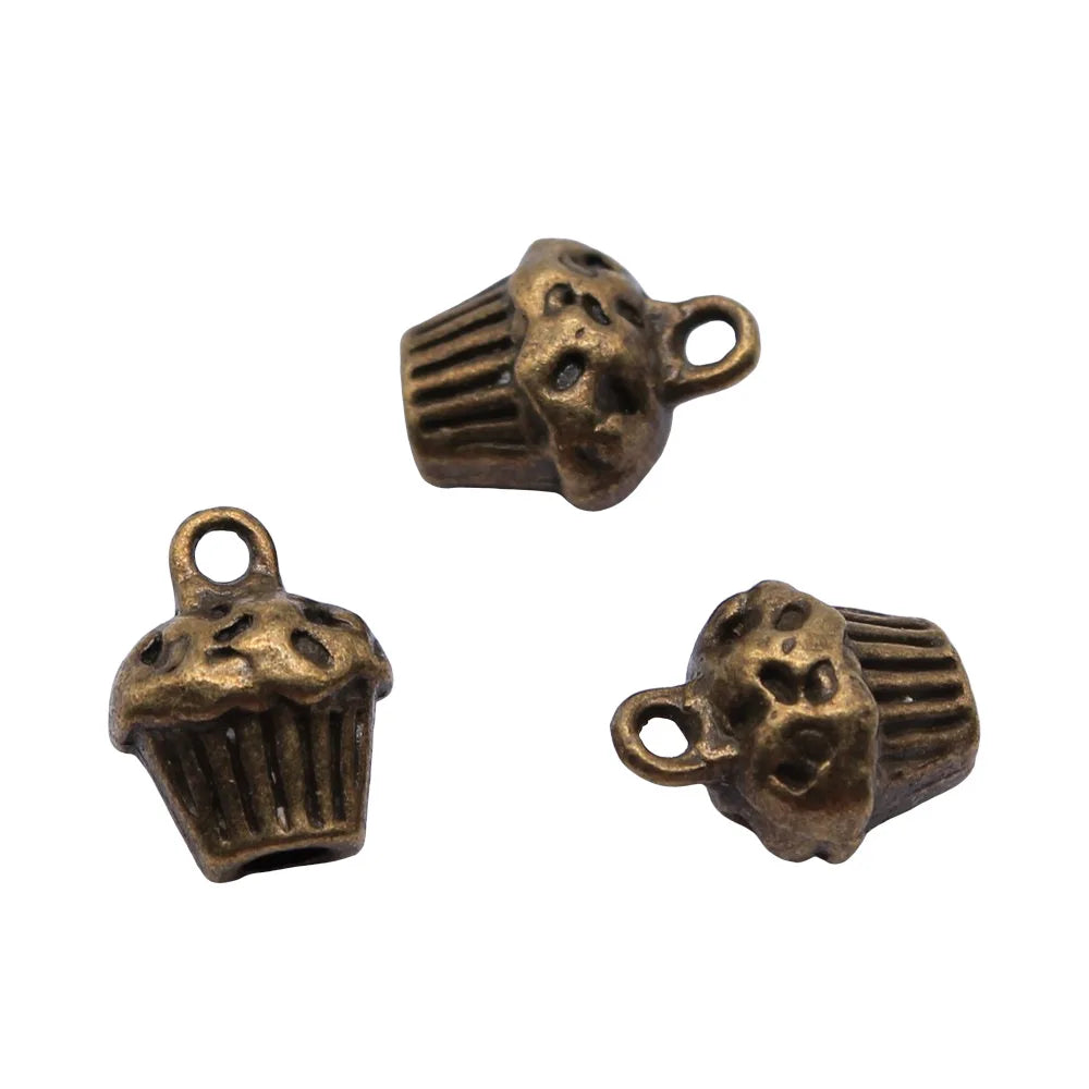 13x10x8mm 2.4g Multicolor Zinc Alloy 3D Cake Charm Pendant for Bracelet Necklace DIY Jewelry Making