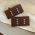 Sweet Cool Copper Heart Chain Tassel Drop Earrings Minimalist Geometric Fashion Jewelry