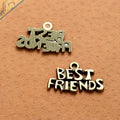 25x15MM Antique Silver Zinc Alloy Letter Charm Pendant for DIY Necklace Bracelet Jewelry Making