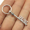 51mm 2.5g Antique Silver Zinc Alloy Dream Key Charm Pendant for DIY Necklace Bracelet Making