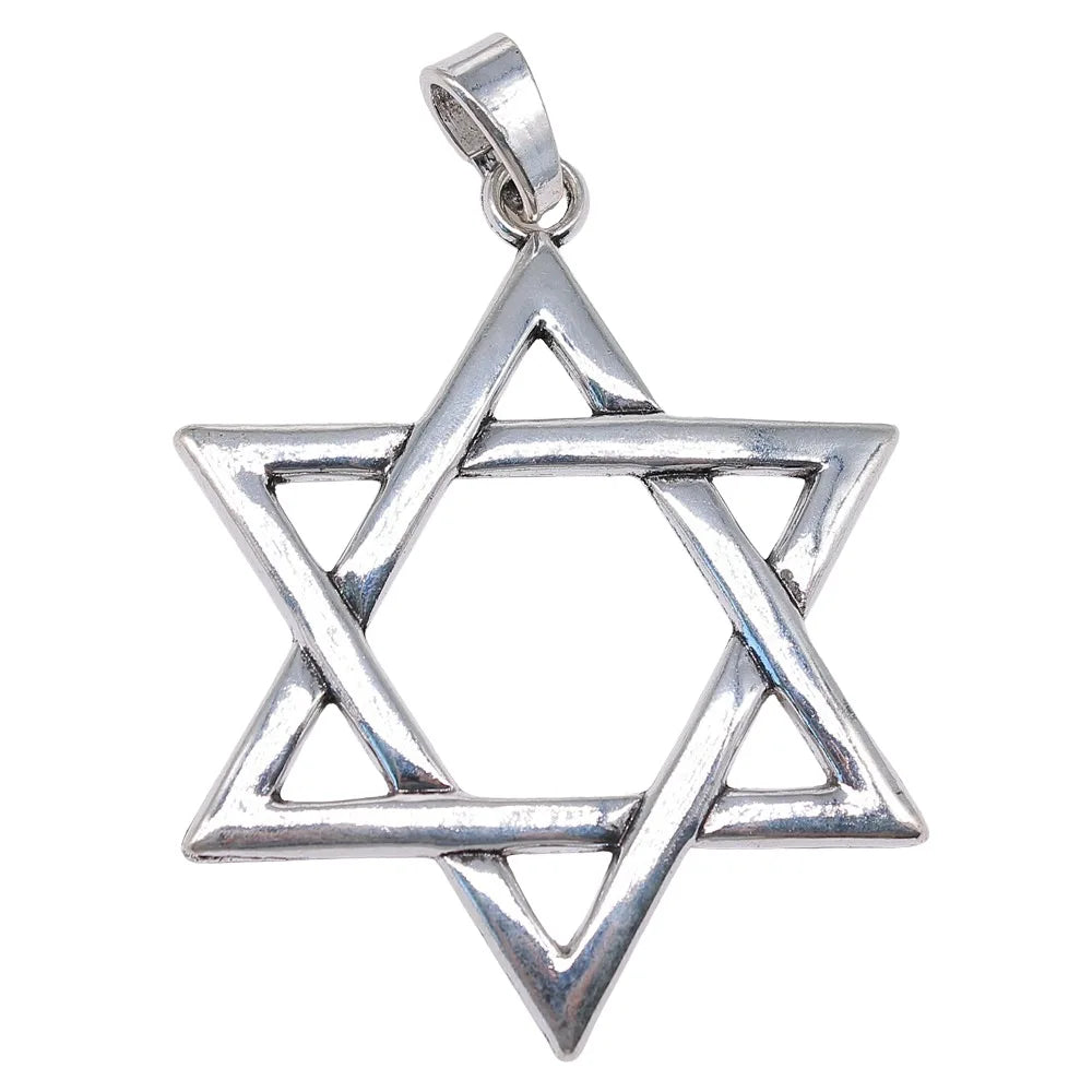 75x59mm 14.8g Multicolor Zinc Alloy Six-Pointed Star Charm Pendant for Necklace Bracelet Making