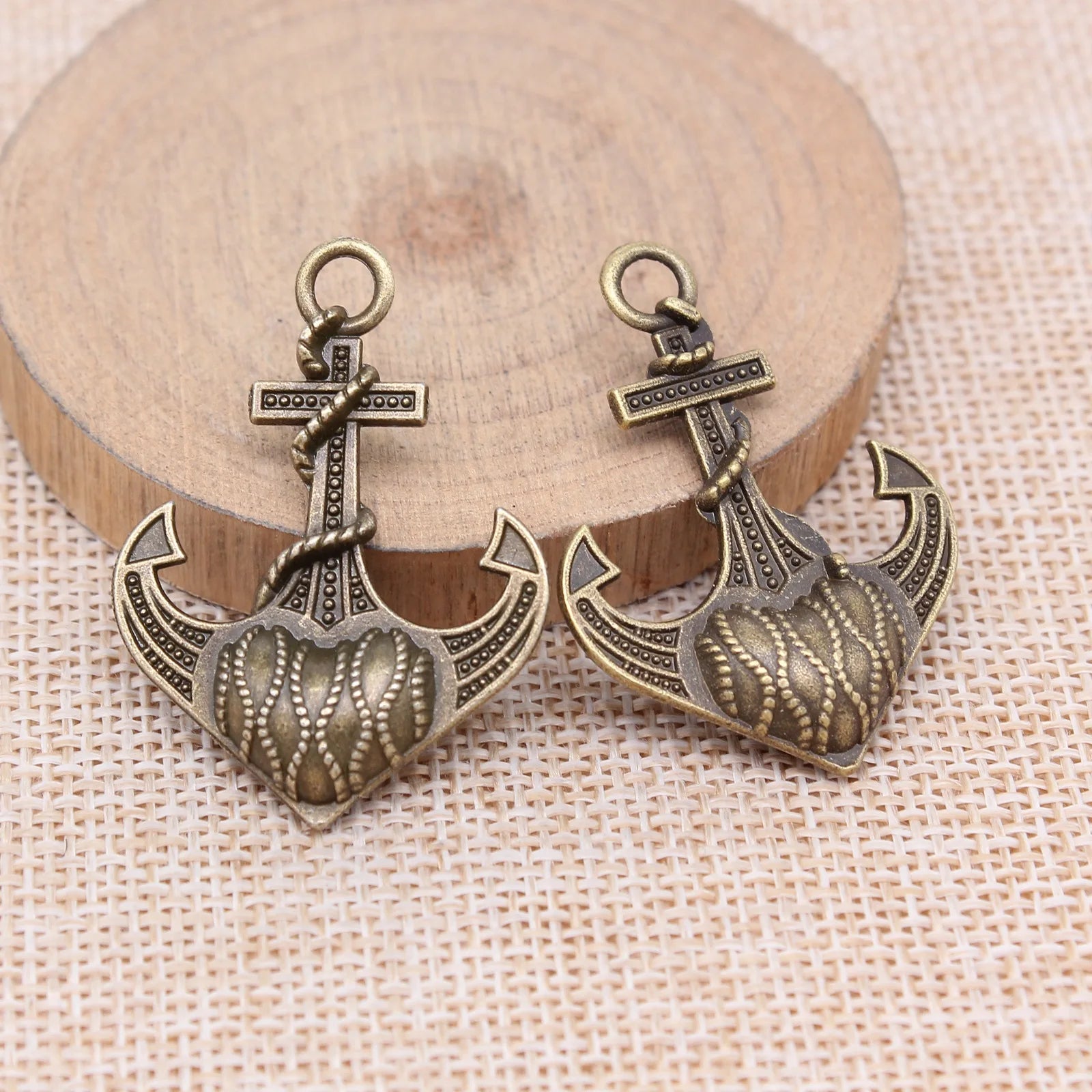 39x29mm 6.8g Multicolor Zinc Alloy Anchor Charm Pendant for DIY Necklace Bracelet Jewelry Making