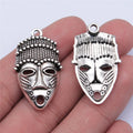 33x20mm 3.7g Antique Silver Zinc Alloy Human Head Pharaoh Head Charm Pendant for DIY Necklace Bracelet Making