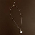 18K Gold Plated Copper Shell Star Round Geometric Light Luxury Clavicle Necklace