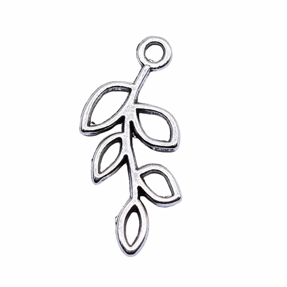 25x11mm 0.8g Multicolor Zinc Alloy Hollow Tree Branch Charm Pendant for DIY Necklace Jewelry Making