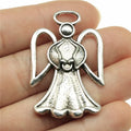 45x29mm 6.9g Multi Color Zinc Alloy Angel Figure Charm Pendant for DIY Jewelry and Craft Making