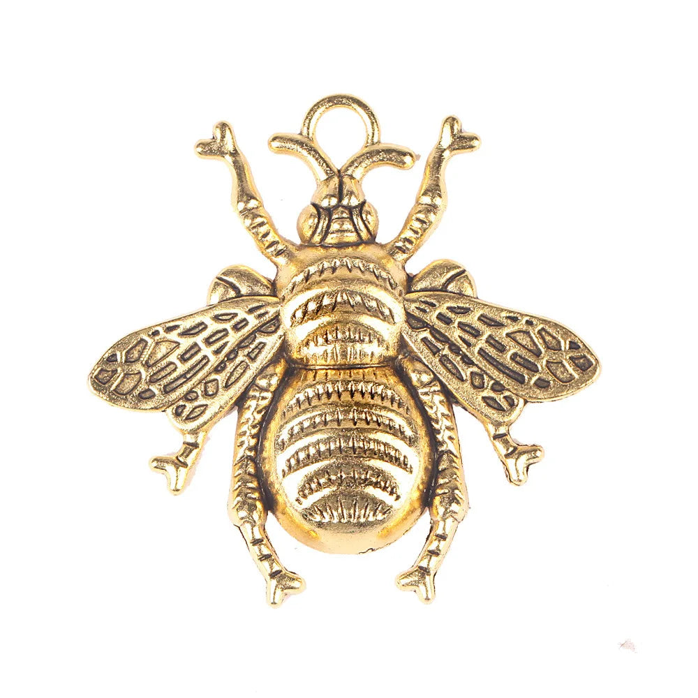 45MM Zinc Alloy Bee Charm Pendant for DIY Necklace Bracelet Jewelry Making