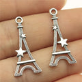 30x13mm 0.7g Multicolor Zinc Alloy Tower Charm Pendant for DIY Bracelet Necklace Jewelry Making