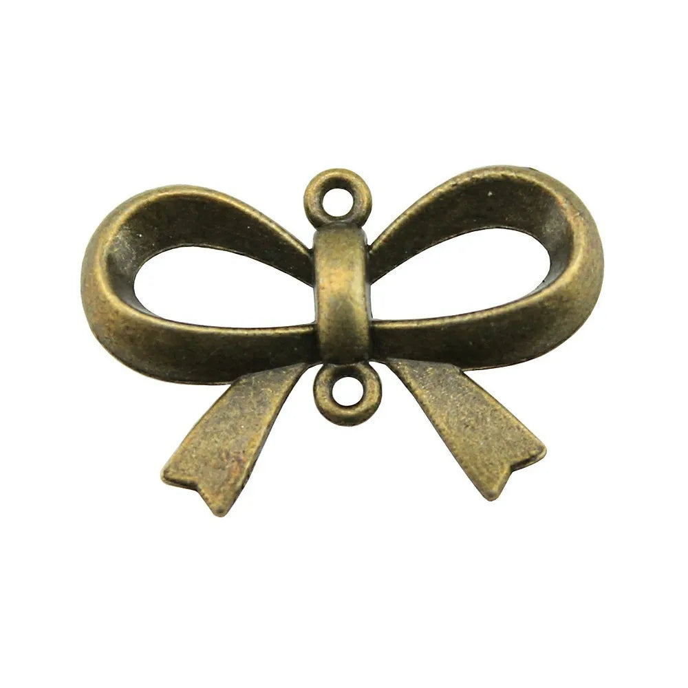 15x22mm 1.1g Multicolor Zinc Alloy Bow Butterfly Connector Charm for DIY Necklace Bracelet Jewelry Making