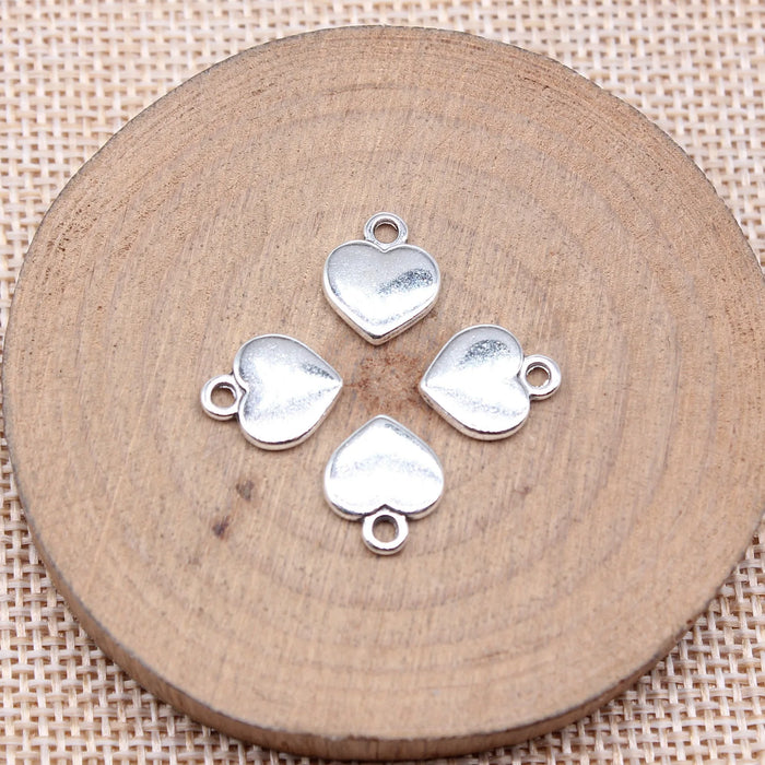 12x10mm 0.81g Multicolor Zinc Alloy Heart Charm Pendant for DIY Necklace Bracelet Jewelry Making