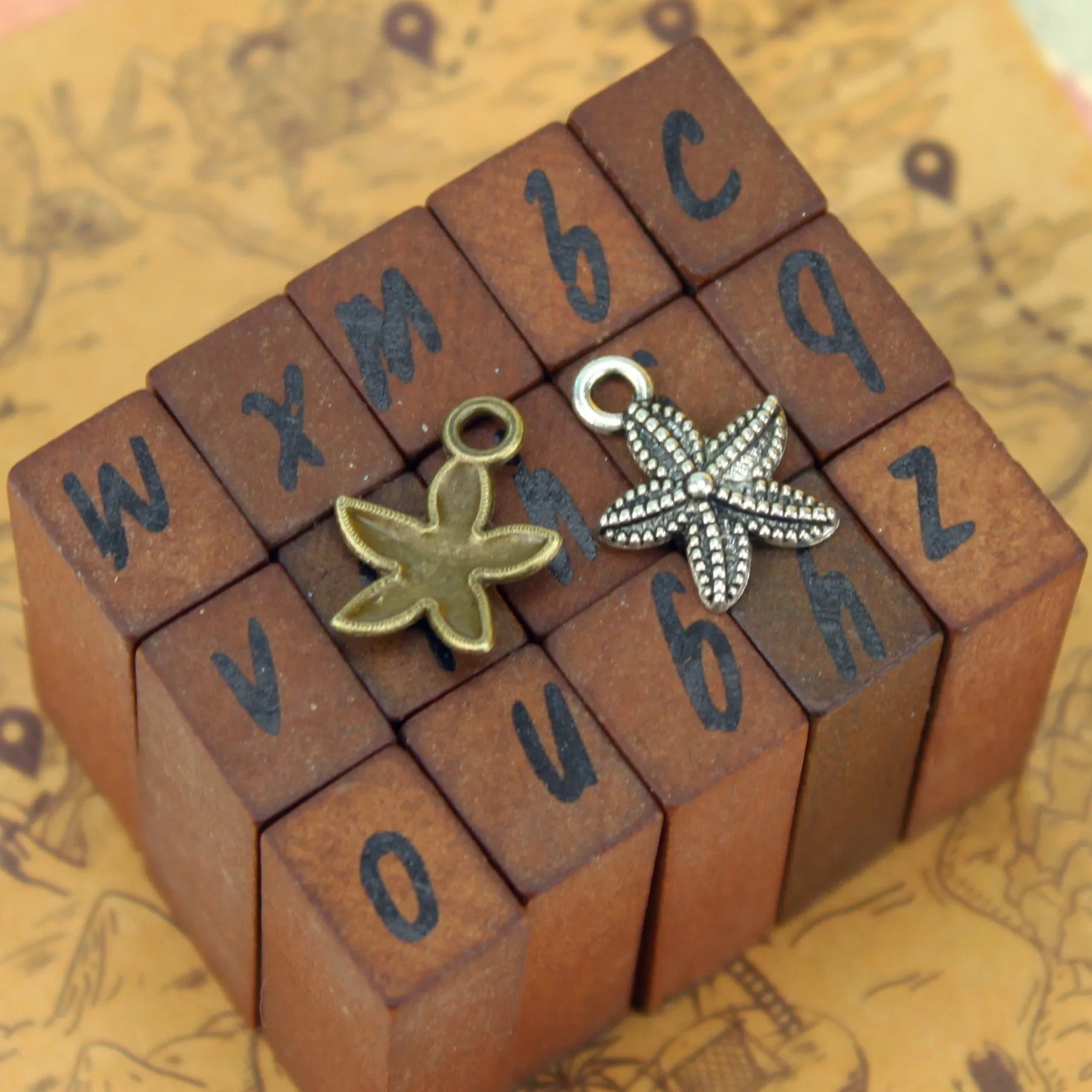 12MM Antique Silver Zinc Alloy Starfish Charm Pendant for DIY Necklace Bracelet Jewelry Making