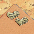 20x17MM Antique Silver Zinc Alloy Love Heart Charm Pendant for DIY Necklace Bracelet Jewelry Making