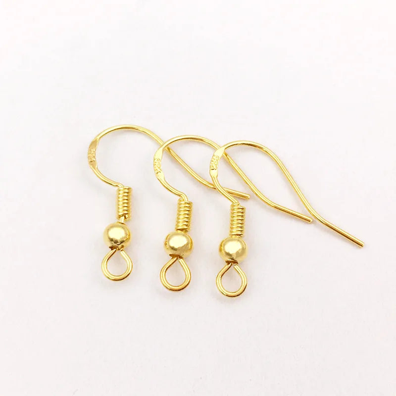 Stainless Steel S925 Mark Earring Hooks Jewelry Findings for DIY Earring Making