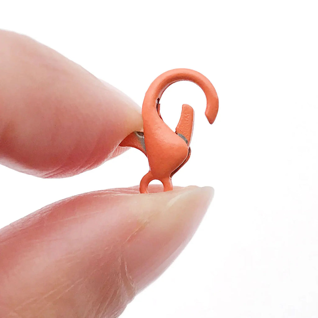 Enamel Zinc Alloy Dog Lobster Clasps 8x14mm