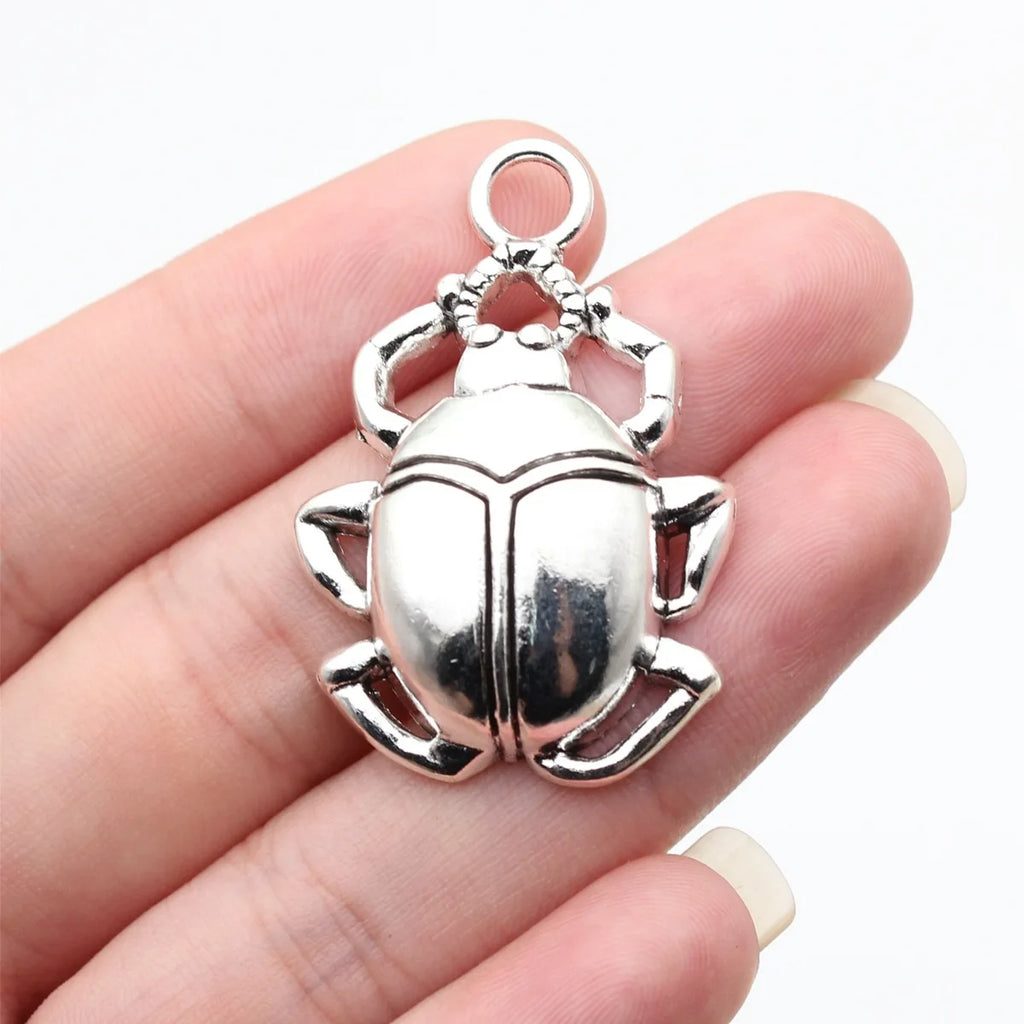 40x27mm 7.1g Multicolor Zinc Alloy Beetle Charm Pendant for DIY Necklace Bracelet Jewelry Making