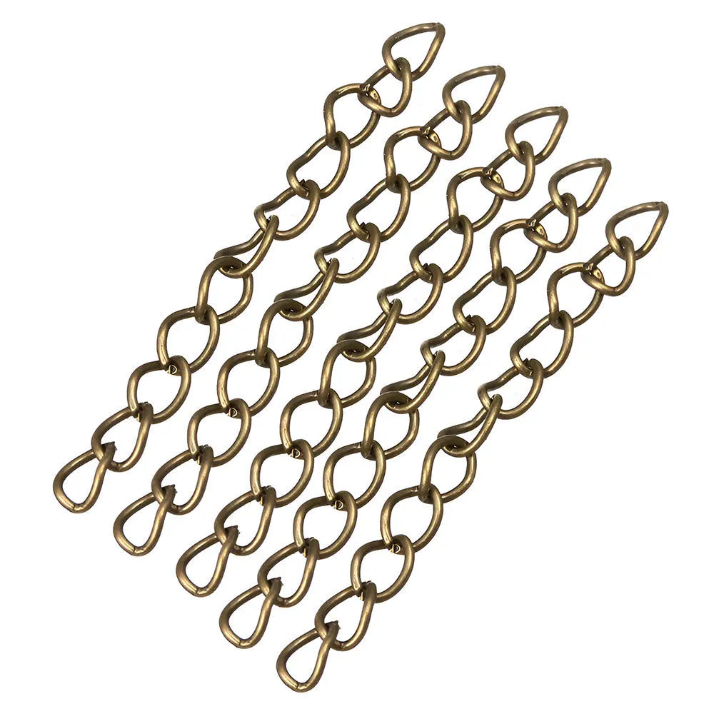 Iron Necklace Bracelet Extension Chain Adjustable Tail Chain for DIY Jewelry Findings