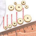 Stainless Steel Wheel Disc Round Abacus Spacer Beads for DIY Bracelet Jewelry Making