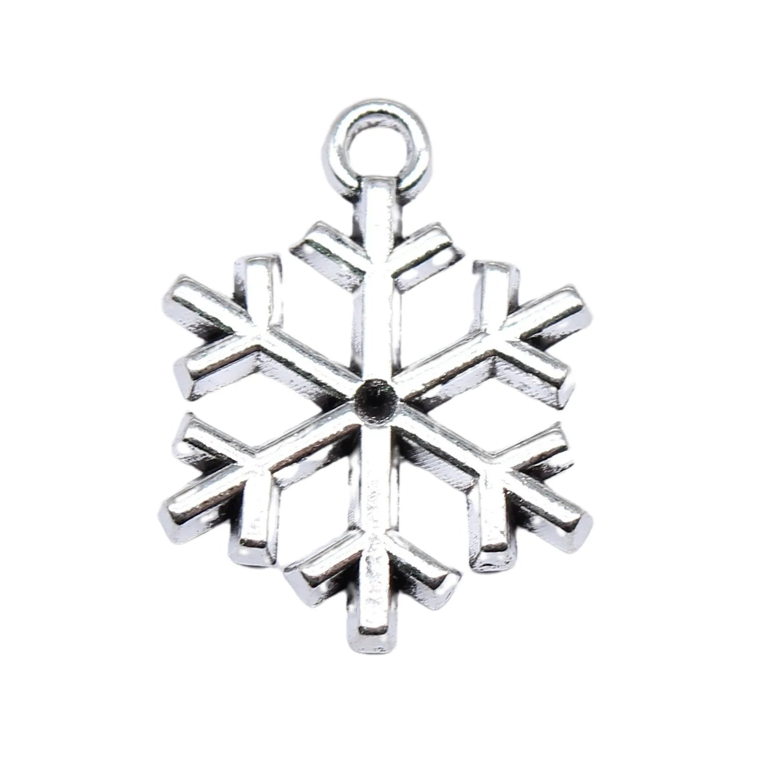 20x16mm 1.3g Antique Silver Zinc Alloy Snowflake Charm Pendant for DIY Necklace Bracelet Making