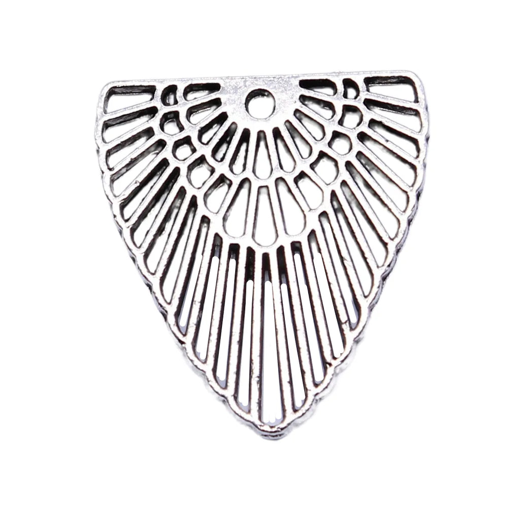 21x22mm 1.5g Antique Silver Zinc Alloy Hollow Earring Connector Charms for DIY Earrings