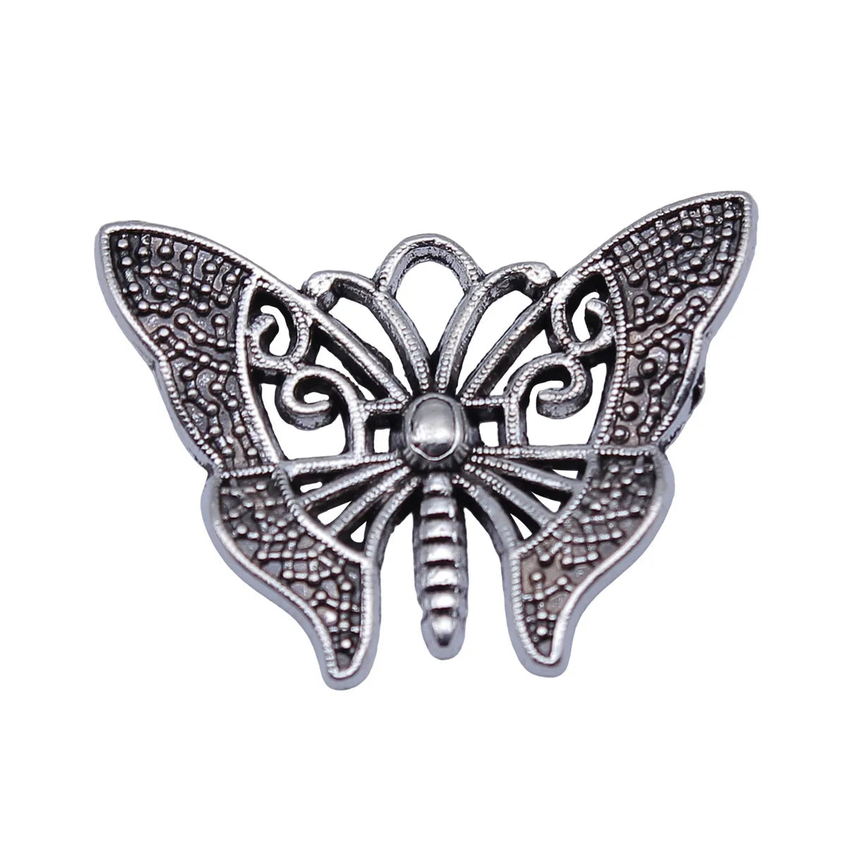 31x23mm 2.5g Antique Silver Zinc Alloy Butterfly Charm Pendant for Necklace Bracelet Jewelry Making
