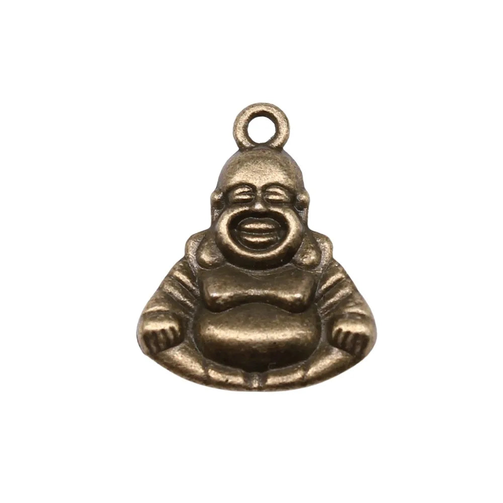 20x16mm 2.2g Multicolor Zinc Alloy Maitreya Buddha Statue Charm Pendant for DIY Jewelry Making