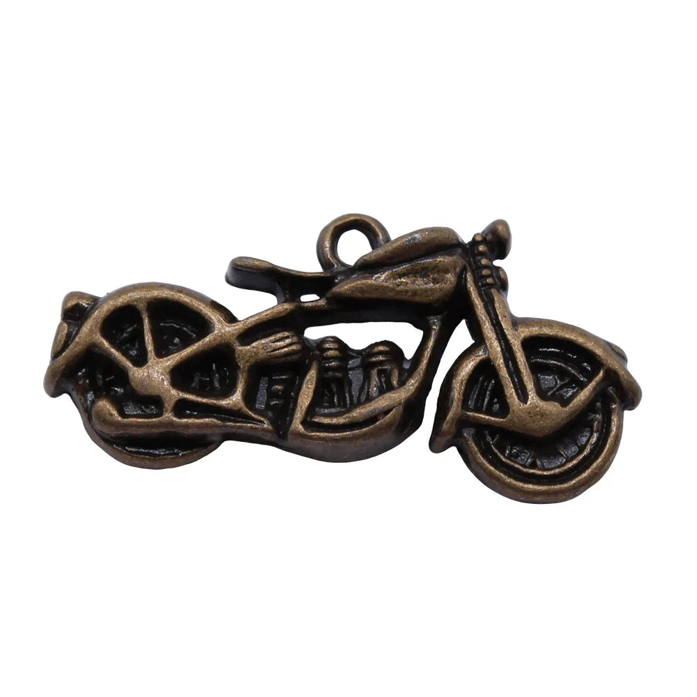 34x16x8mm 7.4g Multicolor Zinc Alloy 3D Motorcycle Charm Pendant for DIY Bracelet Necklace Making