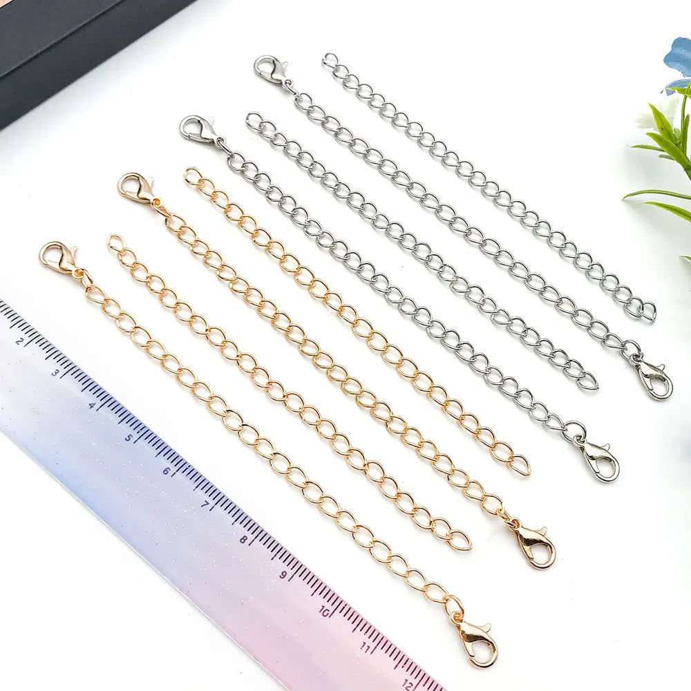 Zinc Alloy English Letter Chain with Lobster Clasp Jewelry Findings for Bag Charms