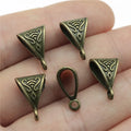 16x10mm 0.8g Multicolor Zinc Alloy Pendant Bails Connector Charms for DIY Necklace Bracelet Making
