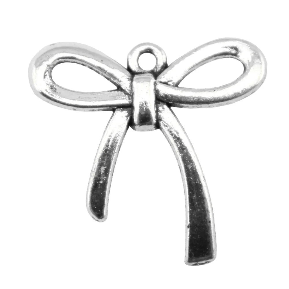 25x24mm 1.8g Multicolor Zinc Alloy Bowknot Butterfly Charm Pendant for DIY Bracelet Necklace Jewelry Making