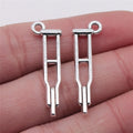 10x32mm 1.3g Antique Silver Zinc Alloy Cane Charm Pendant for DIY Bracelet Necklace Jewelry Making