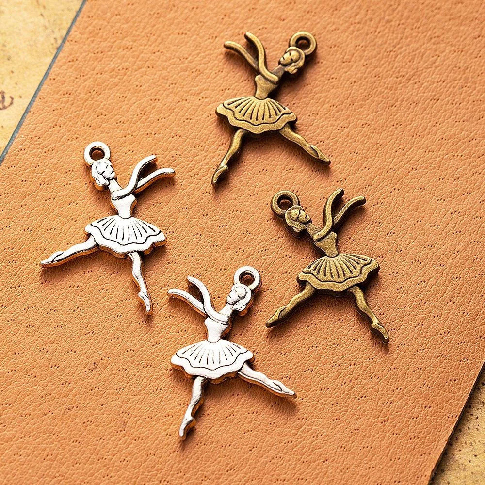 23x18MM Antique Silver Zinc Alloy Double Sided Charm Pendant for DIY Necklace Bracelet Jewelry Making