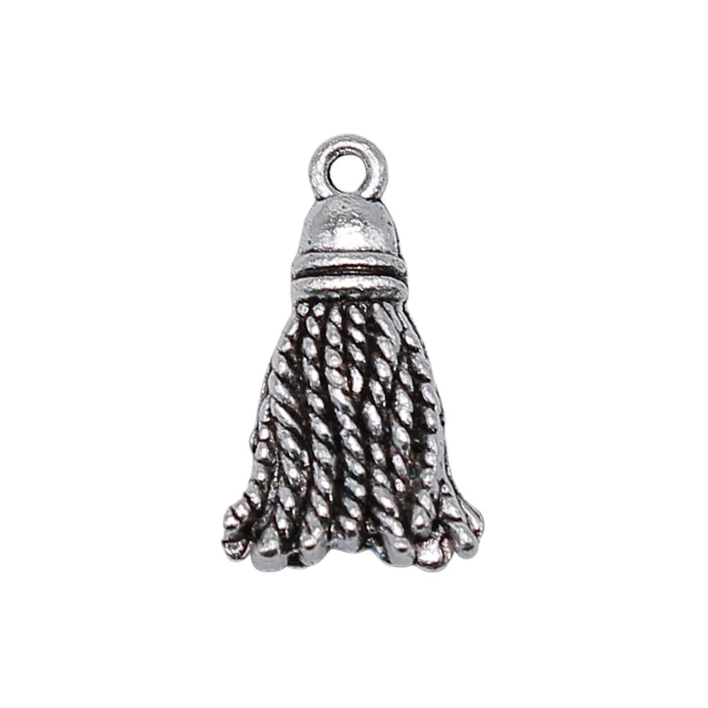 20x11mm 1.8g Multicolor Zinc Alloy Faux Tassel Charm Pendant for DIY Necklace Bracelet Jewelry Making