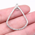 39x31mm 1.6g Multicolor Zinc Alloy Waterdrop Teardrop Earring Connector Charms for DIY Earrings Jewelry Making