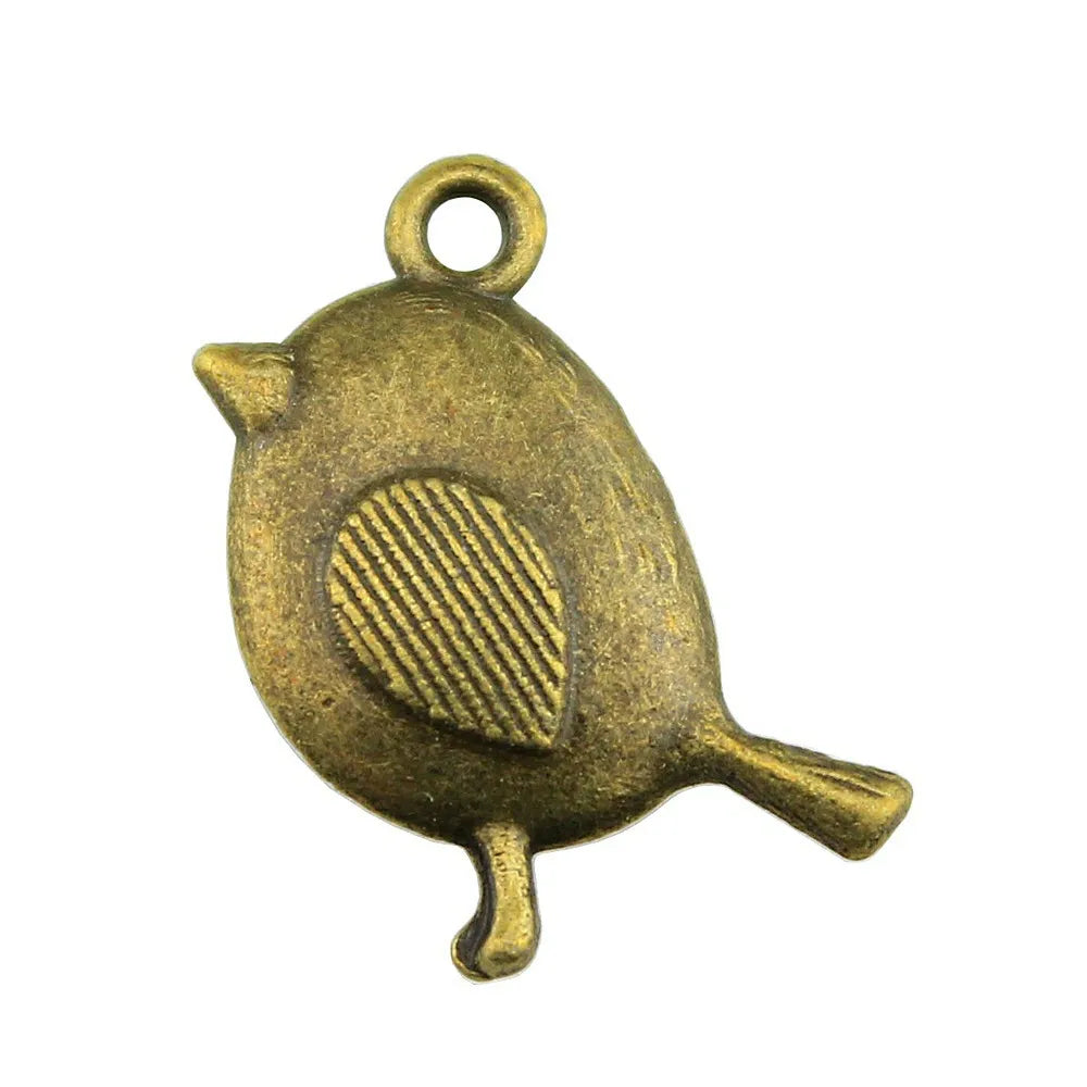 20x13mm 1.7g Multicolor Zinc Alloy Bird Charm Pendant for DIY Flying Animal Jewelry Accessories