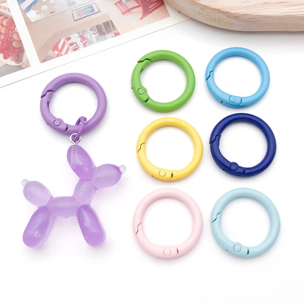 Enamel Zinc Alloy Headphone Ring Spring Clasps