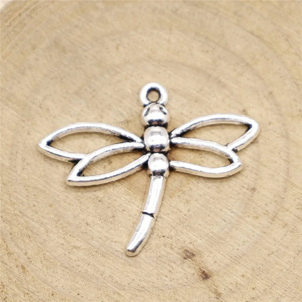 32x27mm 1.4g Multicolor Zinc Alloy Dragonfly Charm Pendant for Necklace Bracelet DIY Jewelry Making