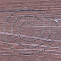 40+5cm 2.5g White K Color Iron Necklace Chain with Extension Chain for DIY Pendant Necklace Making