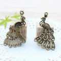 42x25MM Zinc Alloy Peacock Charm Pendant for DIY Necklace Bracelet Jewelry Making