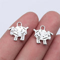 14x15mm 1g Antique Silver Zinc Alloy Sheep Charm Pendant for DIY Bracelet Necklace Making
