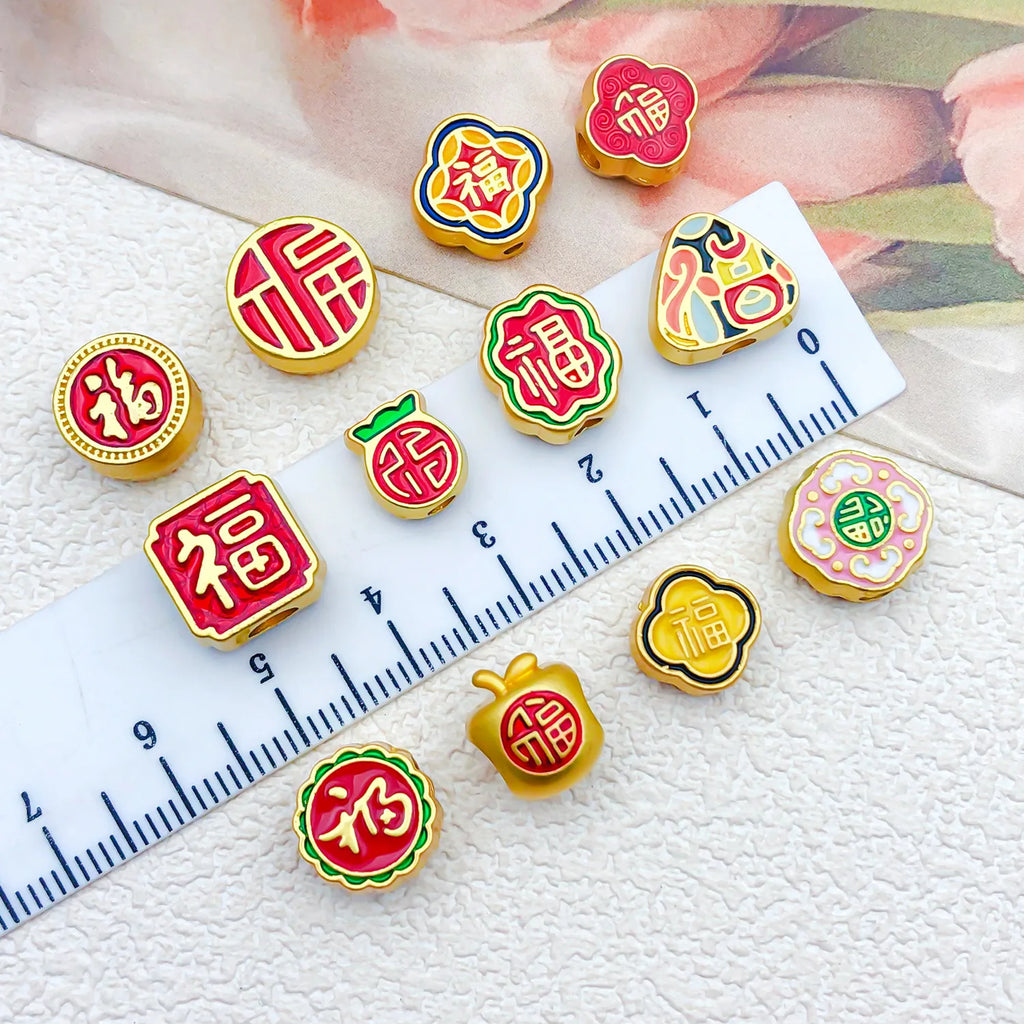 Enamel Zinc Alloy Pharaoh Head Enamel Beads