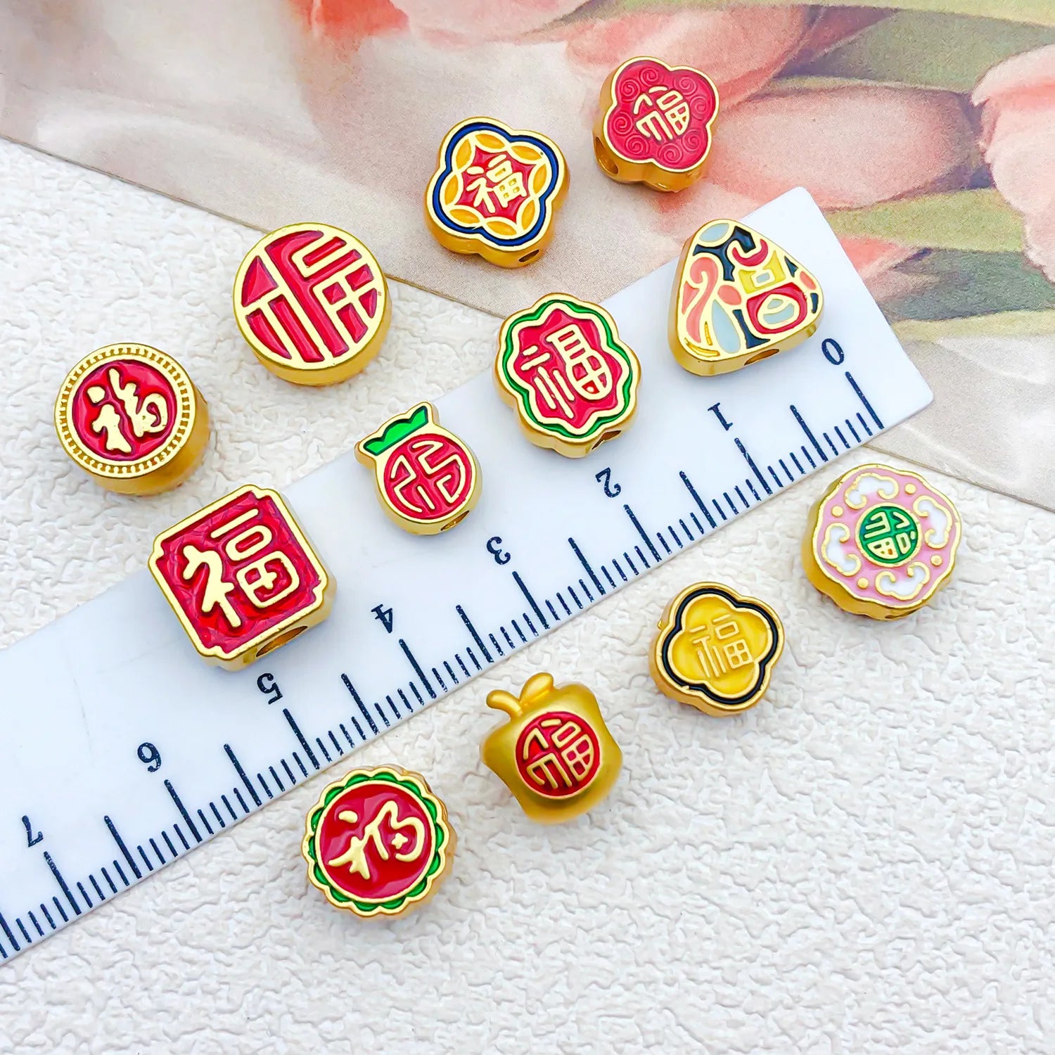 Enamel Zinc Alloy Pharaoh Head Enamel Beads
