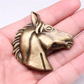 52x51mm 15.6g Zinc Alloy Horse Head Charm Pendant for DIY Necklace Bracelet Clothing Decoration