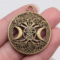 35x39mm 4.7g Multicolor Zinc Alloy Tree of Life Charm Pendant for DIY Necklace Jewelry Making